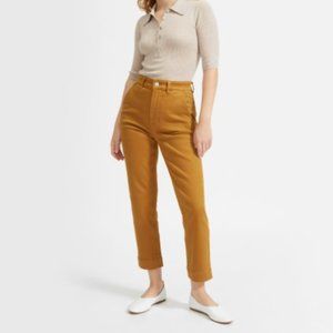 Everlane Slim-Leg Crop Pants in Brass Size 12